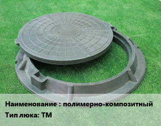 Люк полимерно-композитный Тип:ТМ, тяжелый магистральный, 147 кН, шт цена от 2003 Тг / шт, где купить, условия доставки в Кызылорде и Кызылординской области